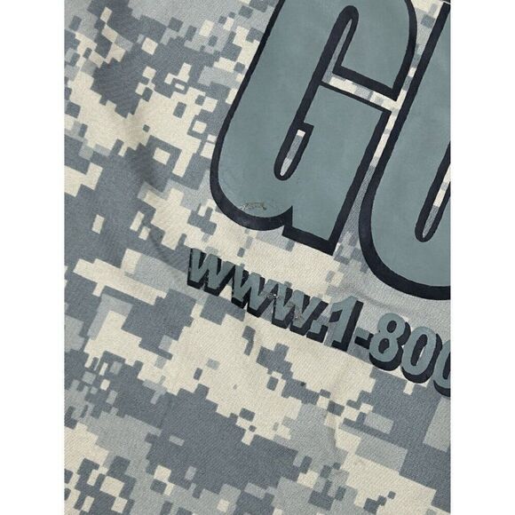 US Army National Guard Camo Light Weight Sinch Drawstring Backpack Bag - Picture 2 of 6